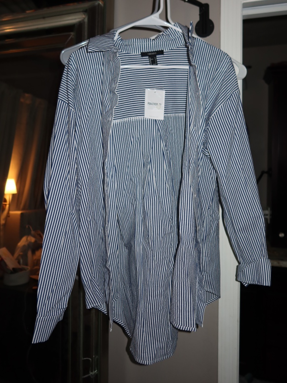 Forever 21 Striped Button Down